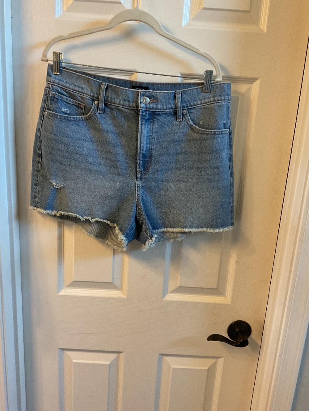 Express high waisted Jean shorts.